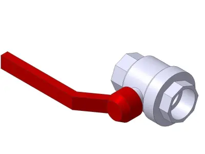 Ball Valve Bugatti 300 series half inch 3D model