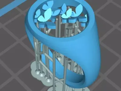 butterfly ring 3D model