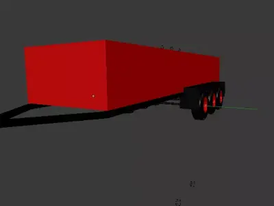 Custom 24 foot dump trailer Free 3D model