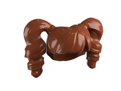 Custom3Dprint Minifigure Accessory - Minifigure Hair S2 - 057 3D print model
