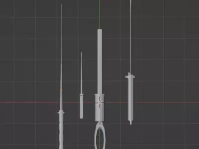 sword pack Free low-poly 3D model