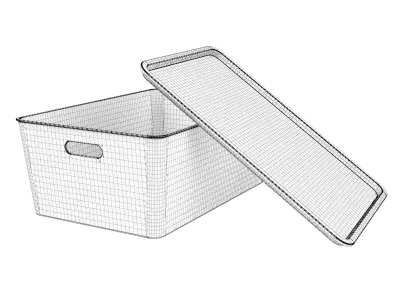 Plastic box 02 3D model