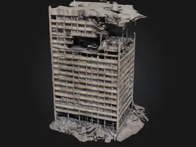 Ruined Tower  Echoes of a Forgotten Era 3D model