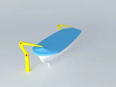 Lifeboat 1 bench Free 3D model