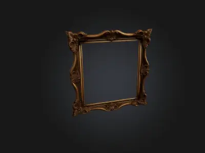 Realistic Picture Frame Low-poly 3D model