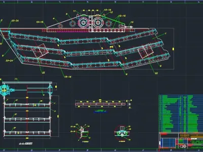 Nace twin shaft vibration screen 3D model