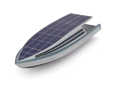 Solar Powered Boat 3D model from CGTrader - PBR