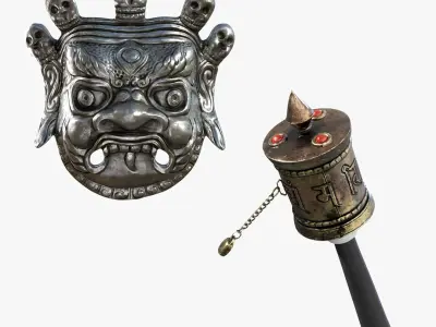 Tibetan Bundle 3D model