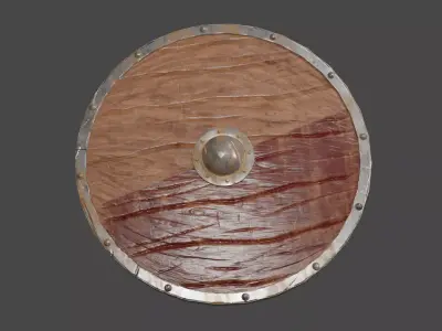 shield ready for game Low-poly 3D model