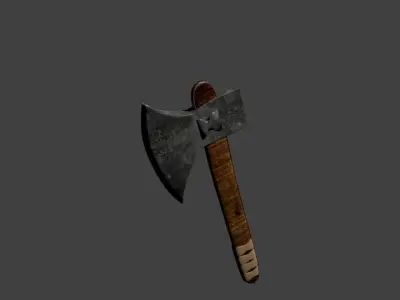 axe fight 3D model