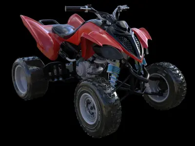 Atv Bike Low-poly 3D model