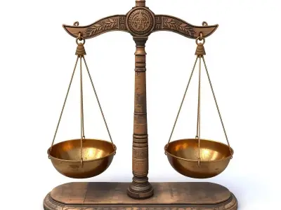 Ancient Egyptian Balance Scale 3D Prop Analysis Low-poly 3D model purchase