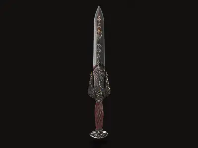 Fantasy Dagger V03 Low-poly 3D model