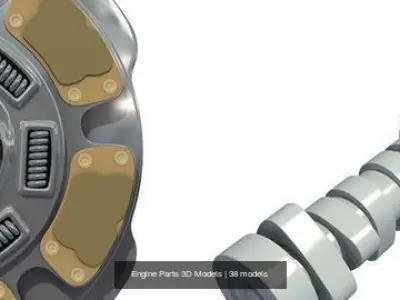 Engine Parts 3D Models 3D Model Pack