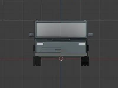Low poly terrain vehicle jeep Free low-poly 3D model
