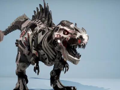 SciFi Beast05 T-REX Low-poly 3D model