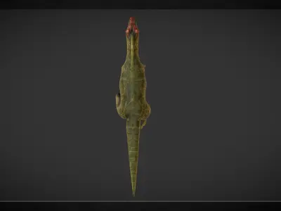 Allozaur Jurassic Dinosaur Low-poly 3D model