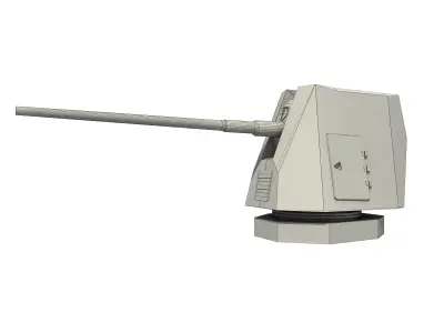 MK 45 Mod 4 5 inch Gun 3D model