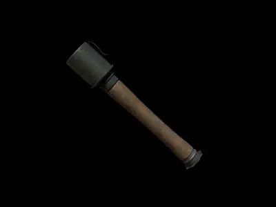 Stick Grenade PBR Free low-poly 3D model