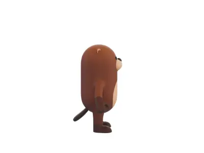 Beaver Character 3D model