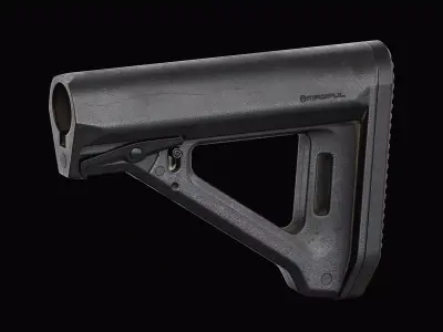 Magpul MOE RL Stock Low-poly 3D model