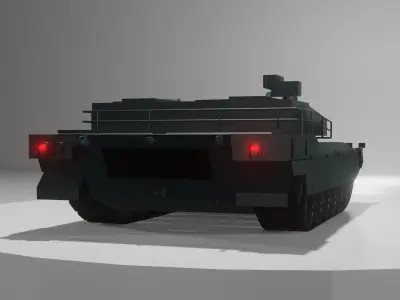 K2 Black Panther  Military Tank  Low Poly 3d model  Battle tank  Low-poly 3D model