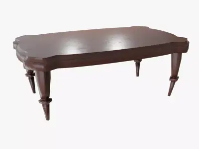 Antique Table Low-poly 3D model buy