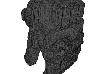 Futuristic Power Gauntlet Glowing Worn 3D model