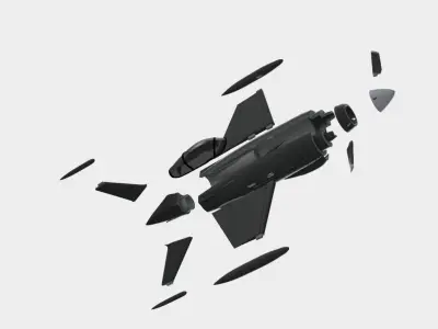 lockhead airplane with propellers 3D print model