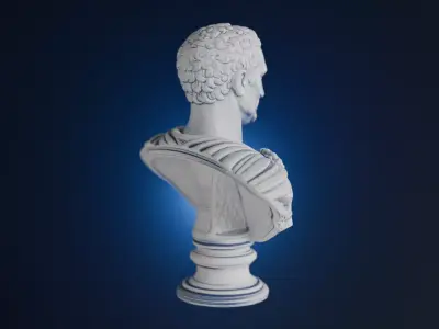 Julius Caesar Bust 3 Versions 3D model