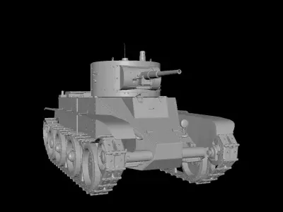 BT-5 Fast Tank 3D model