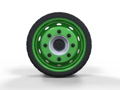 Low profile wheel 3D model