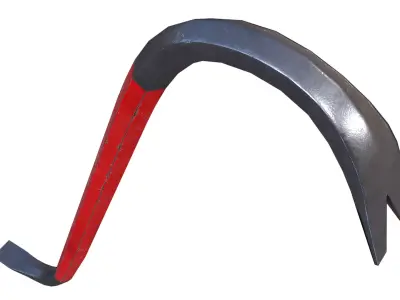 Crowbar Game Ready PBR Low-poly 3D model