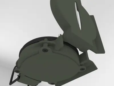 Military Compass 3D model