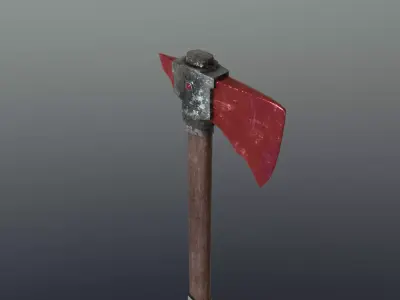 Axe - Ruby Low-poly 3D model