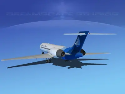 Boeing 717-200 Baltimore Clipper 3D model