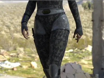 Character Female Sci-Fi Speedwell 3D model