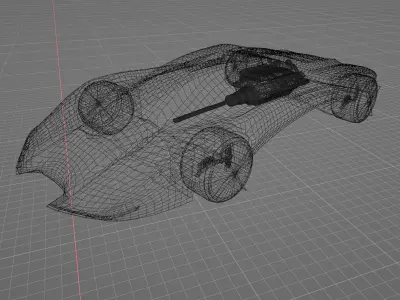 concept car 3D model purchase