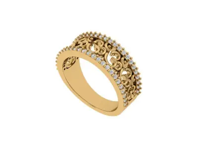 Om Diamond Ring 3D print model purchase
