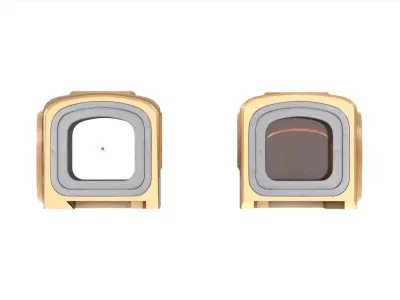 ACRO P-2 3 5 MOA - Red Dot Reflex Sight FDE Low-poly 3D model