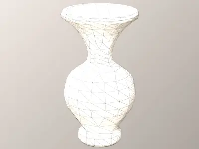 Ancient Ceramic Vase clay old pottery Low-poly 3D model