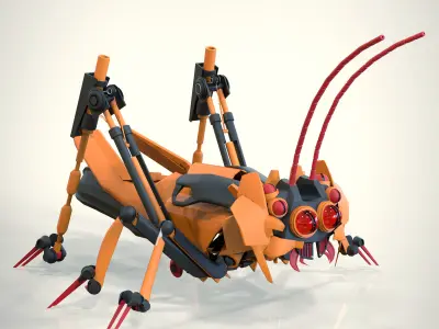 Robotic Grasshopper 3D model