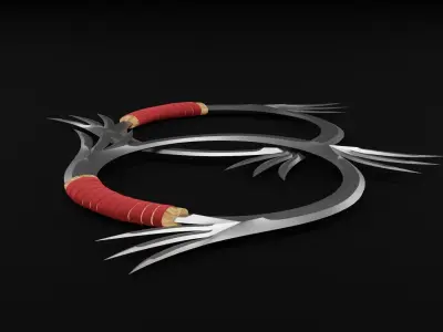 Double chakrams 3Dmodel 3D model