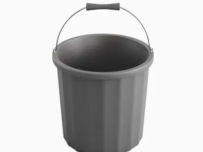 Industrial Plastic Bucket A 03 3D model