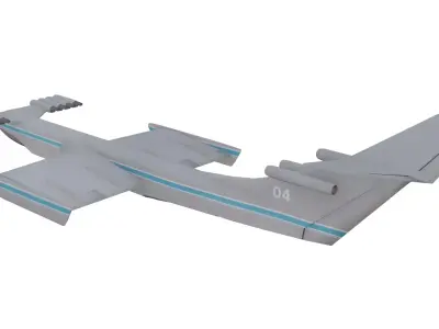 KM Caspian Sea Monster Low-poly 3D model purchase