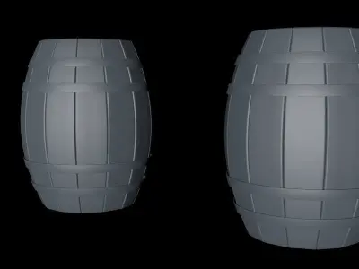 Simpel Barrel 3D model