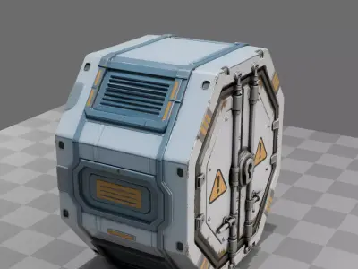 Sci-Fi Cargo Pod 3D model