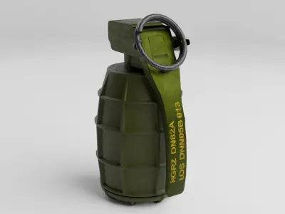 Grenade DM 51 Low-poly 3D model