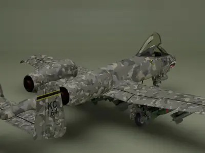 Fairchild Republic A-10 Thunderbolt II 3D model get
