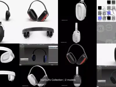 Earmuffs Collection 3D Model Pack